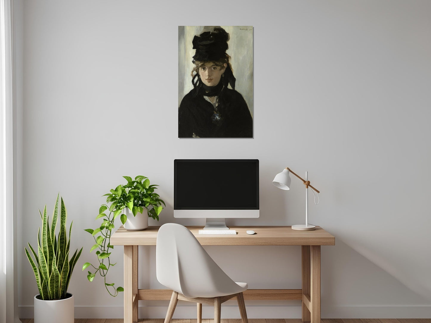 Berthe Morisot con un ramo de violetas - Edouard Manet