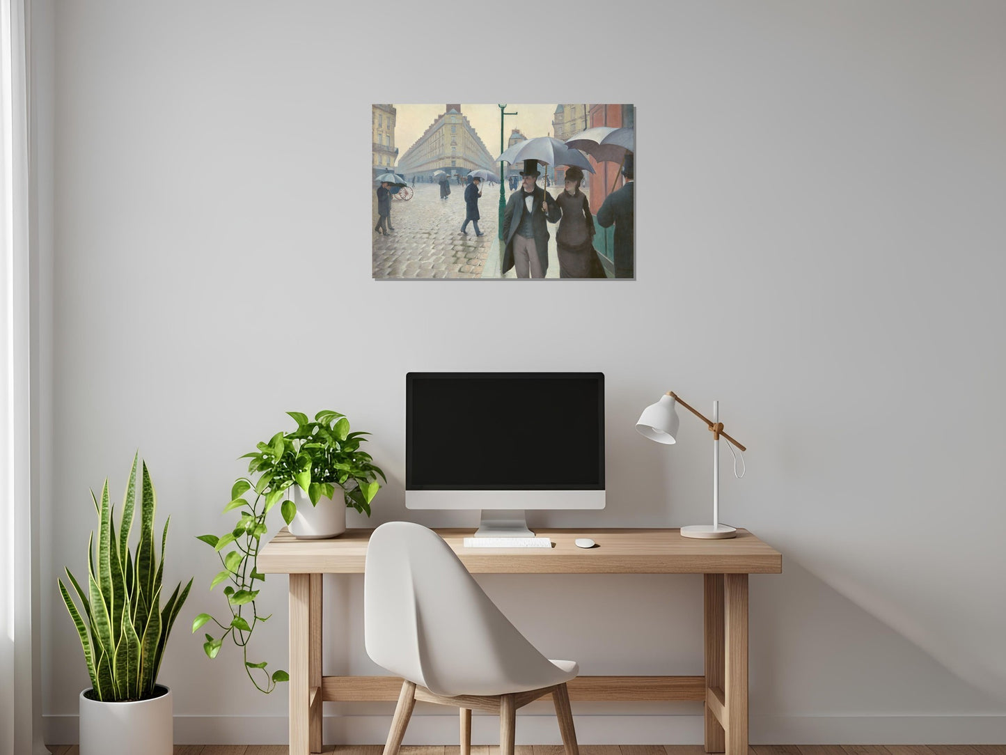 Calle de París bajo la lluvia - Gustave Caillebotte
