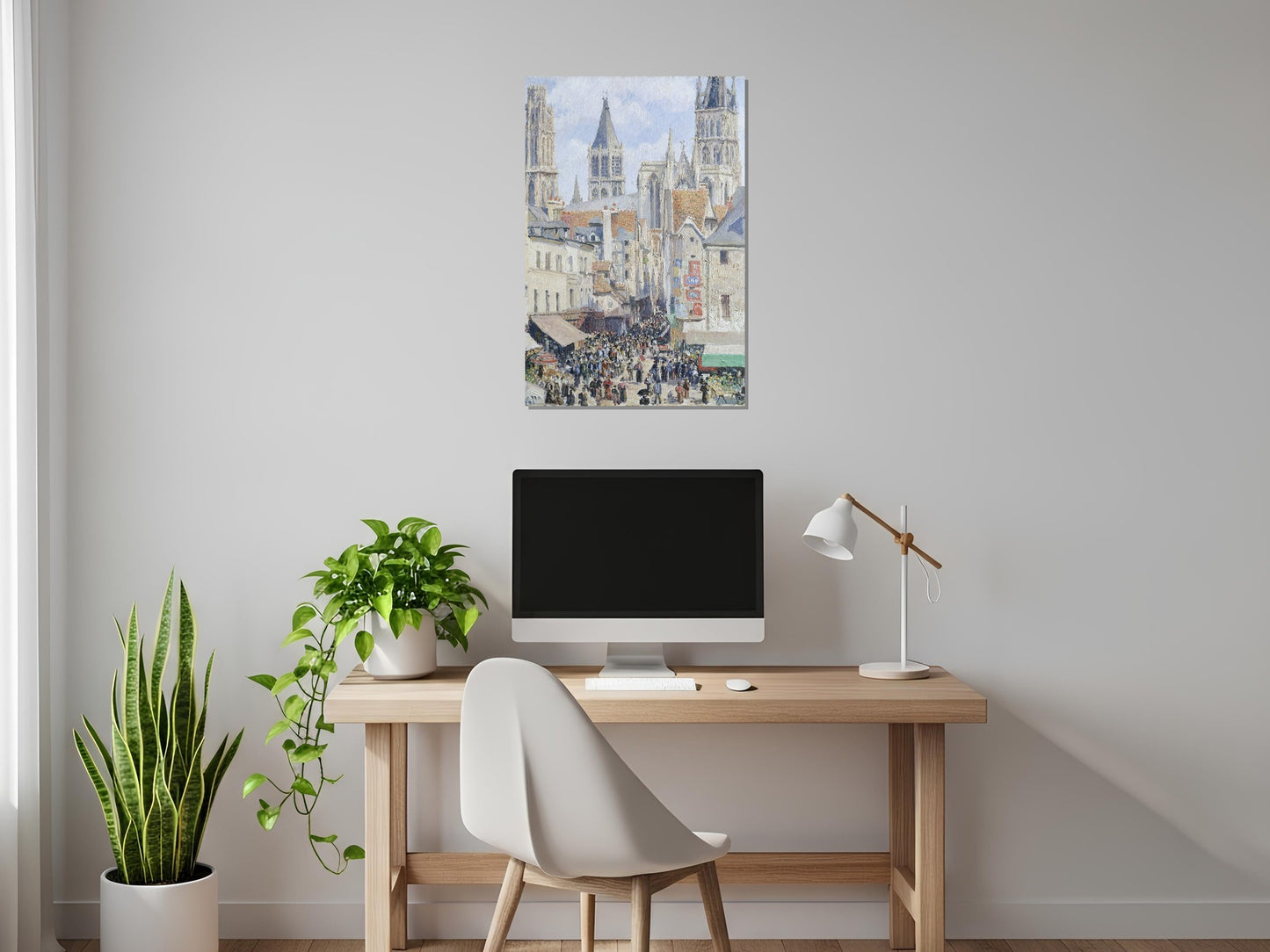 Calle de comestibles, Rouen - Camille Pissarro