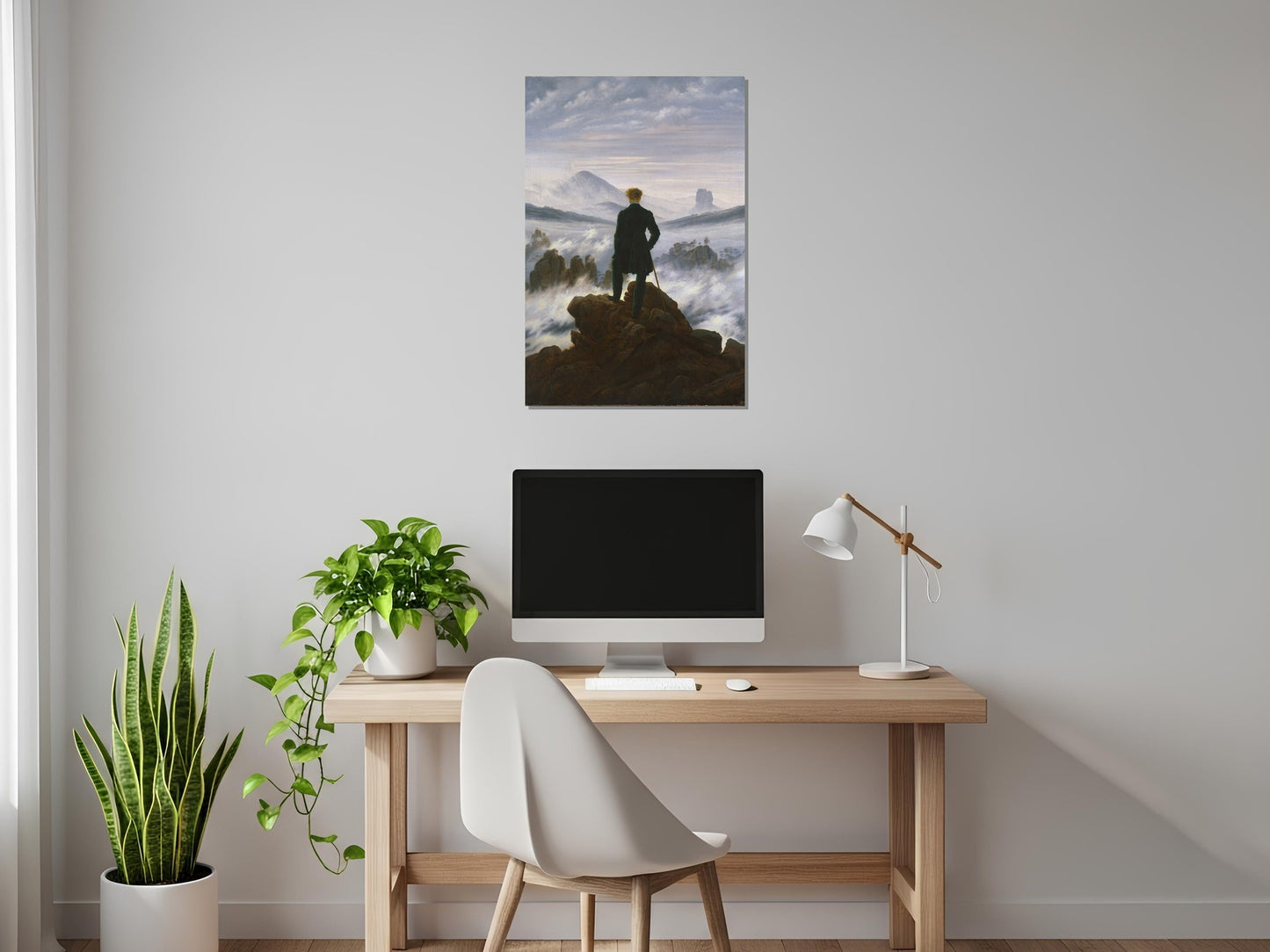 Caminante sobre el mar de niebla - Caspar David Friedrich