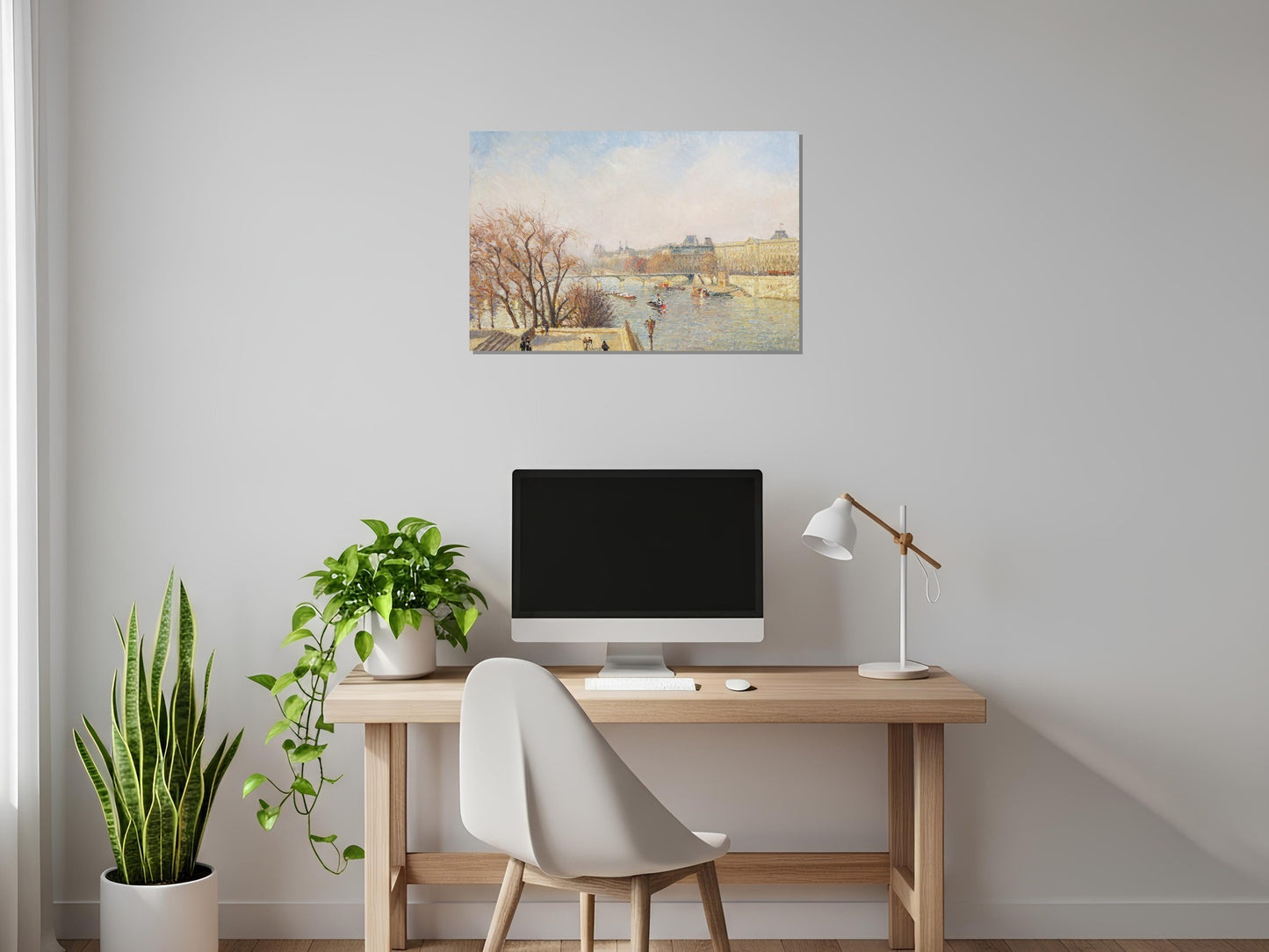 El Louvre y el Sena desde el Pont Neuf - Camille Pissarro