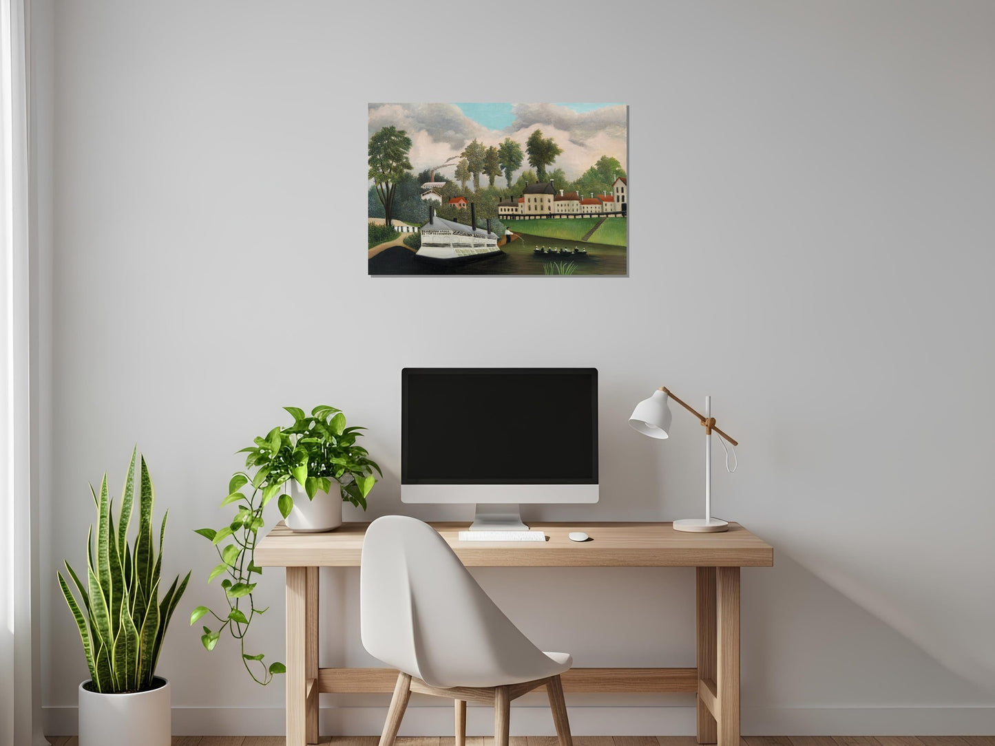 El barco lavadero del puente de Charenton - Henri Rousseau