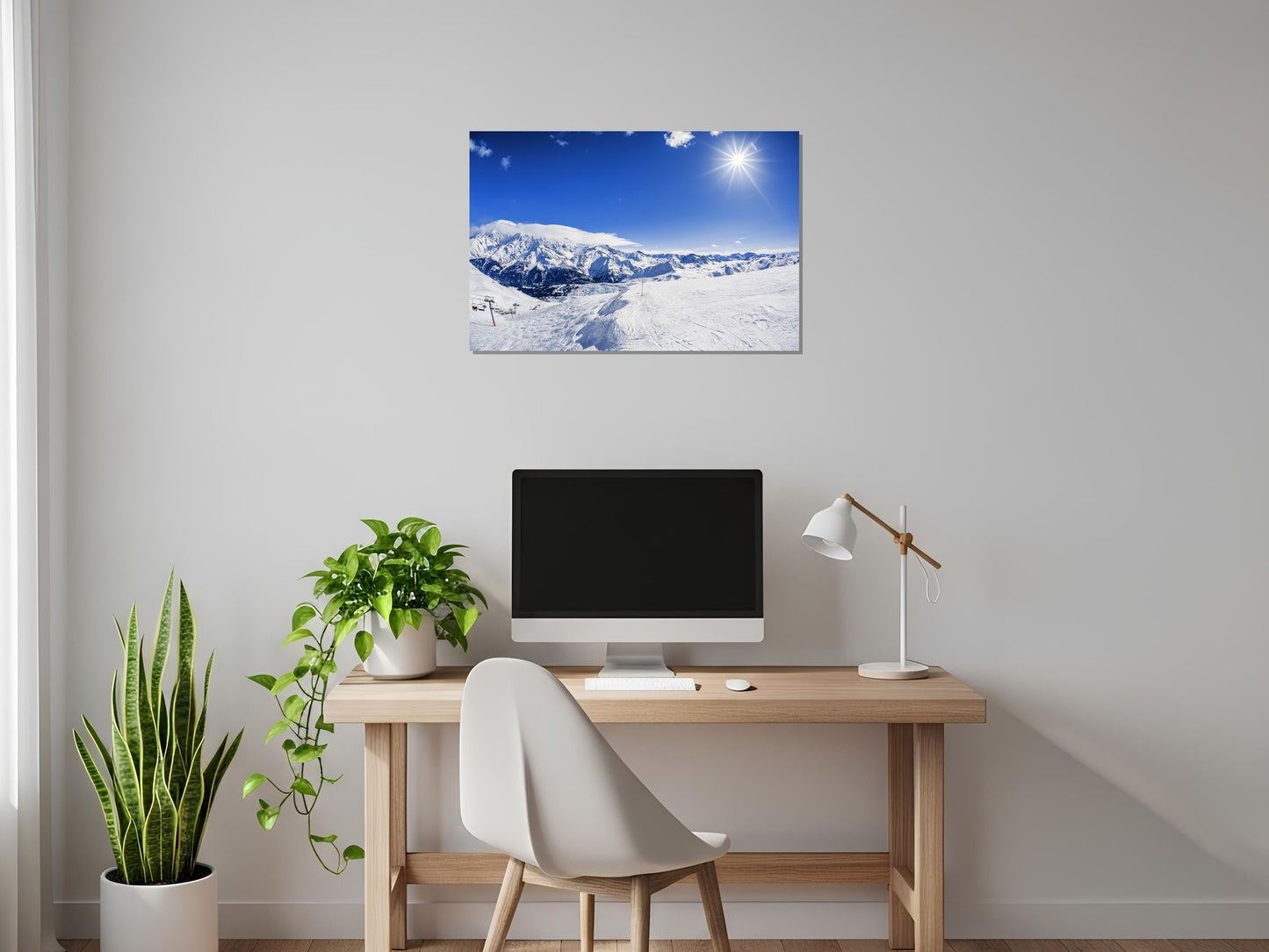 Esquí en la montaña