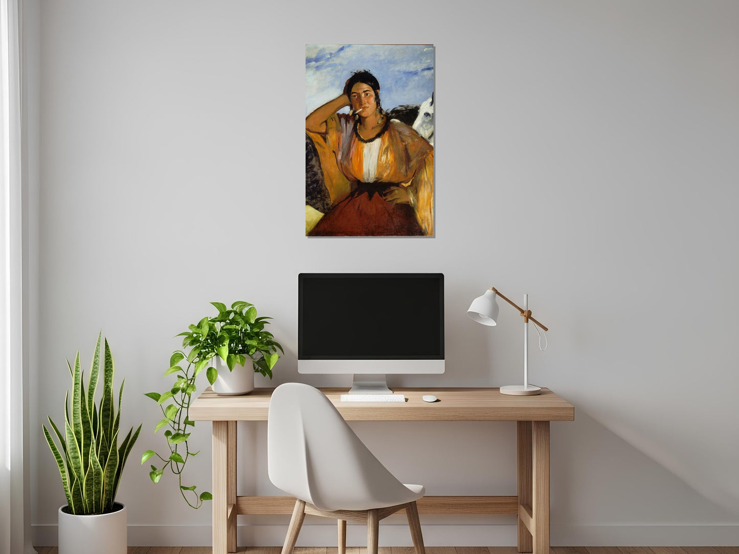 Gitana con un cigarrillo - Edouard Manet