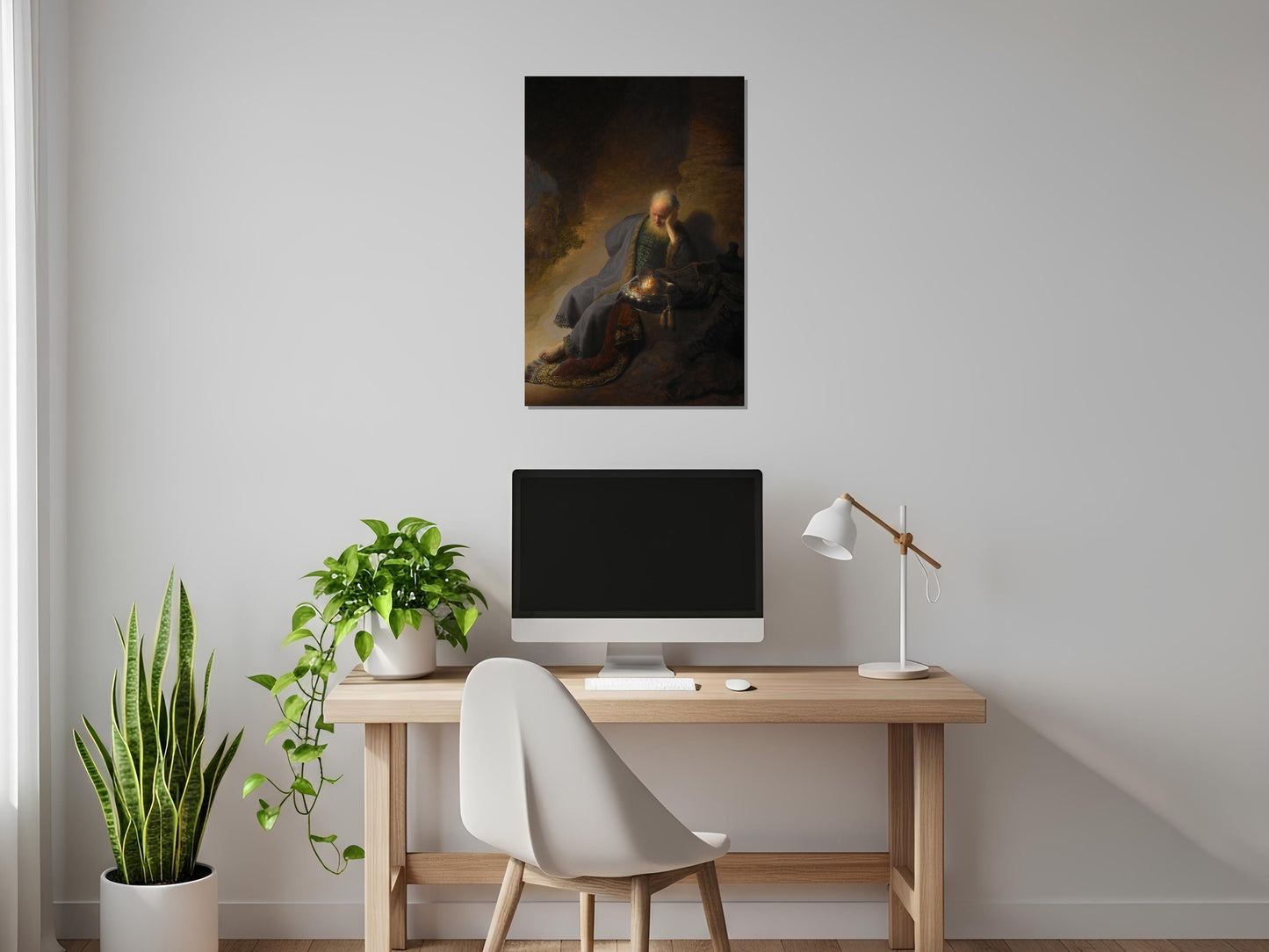 Jeremías lamentando la destrucción de Jerusalén - Rembrandt van Rijn