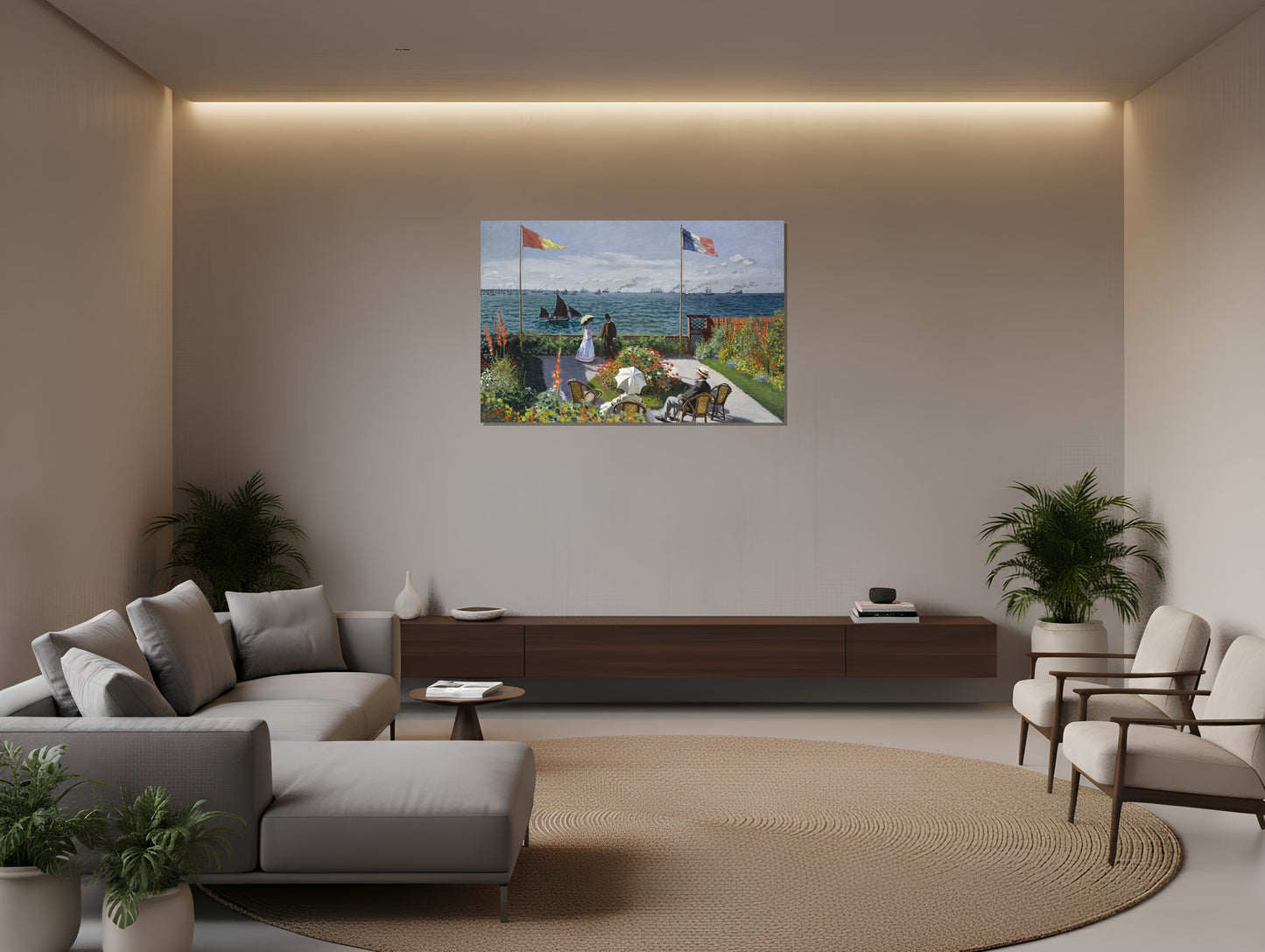 La terraza de Sainte-Adress Claude Monet