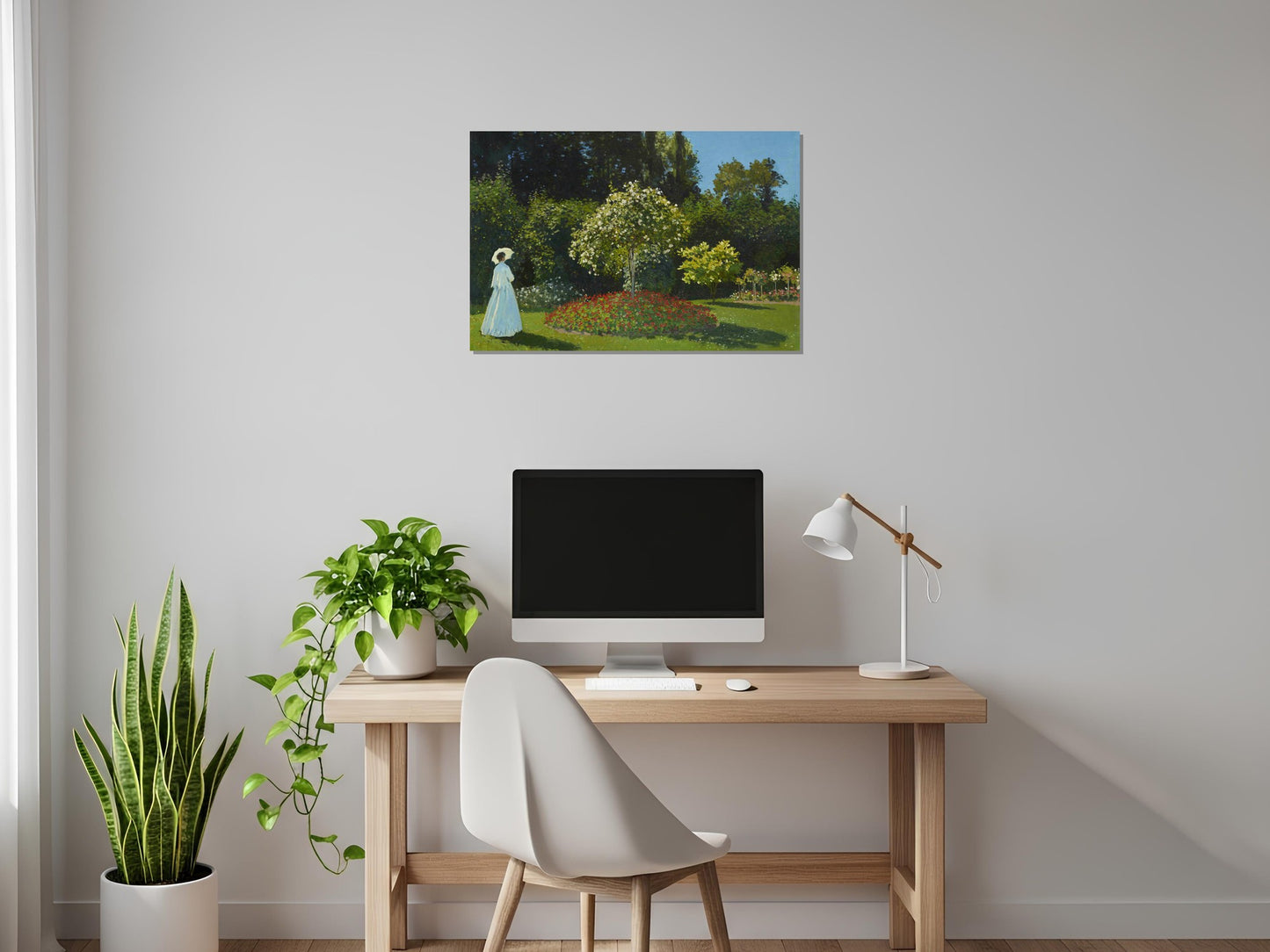 Mujer en el jardín - Claude Monet