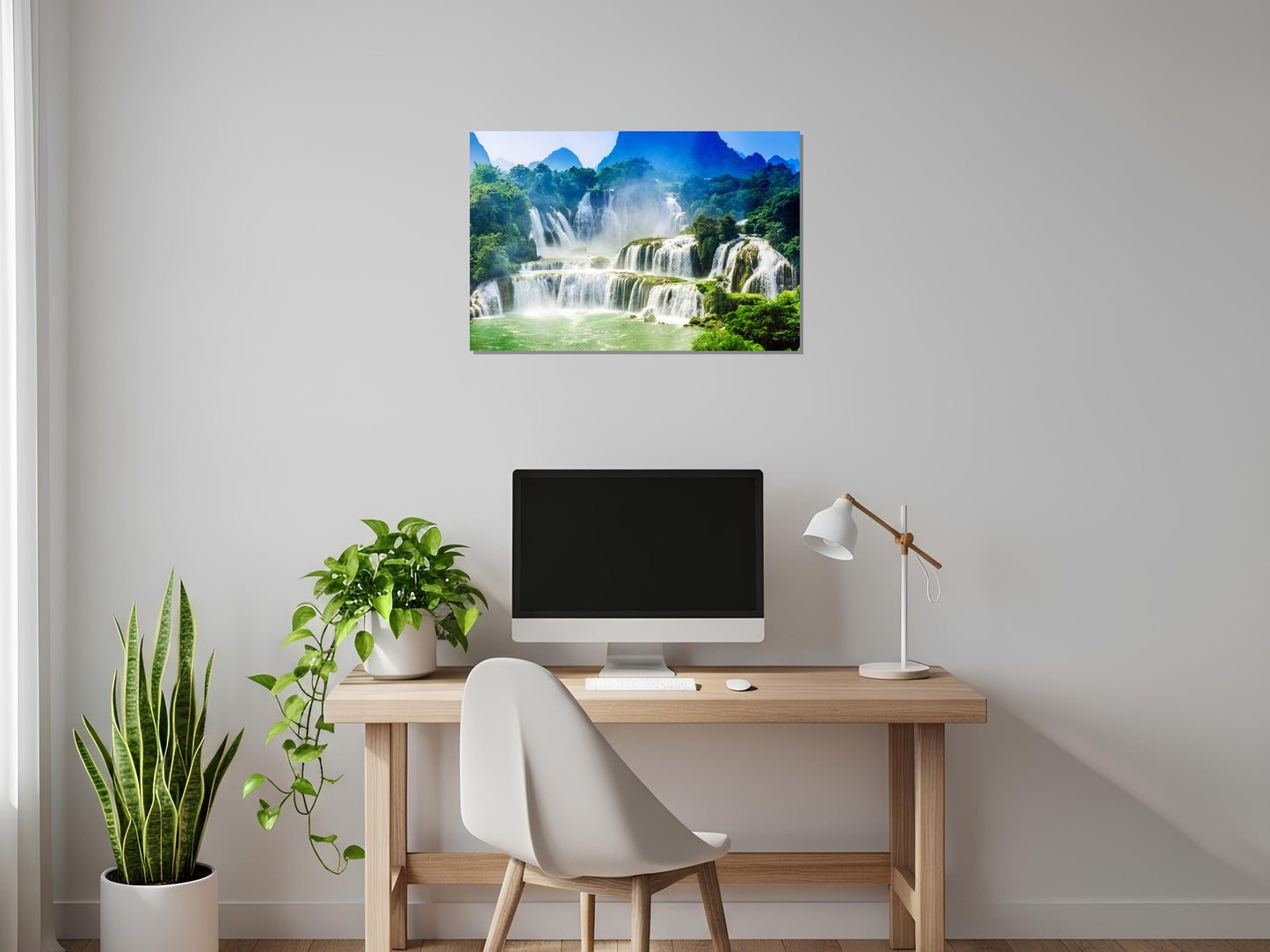 Niebla en la cascada