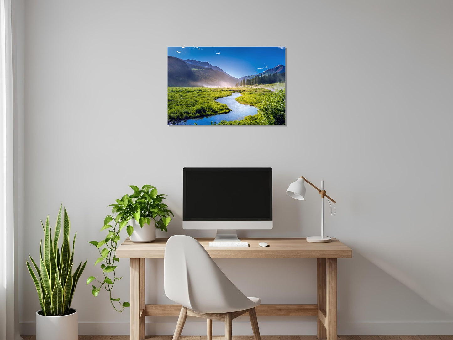 Río cruzando el valle