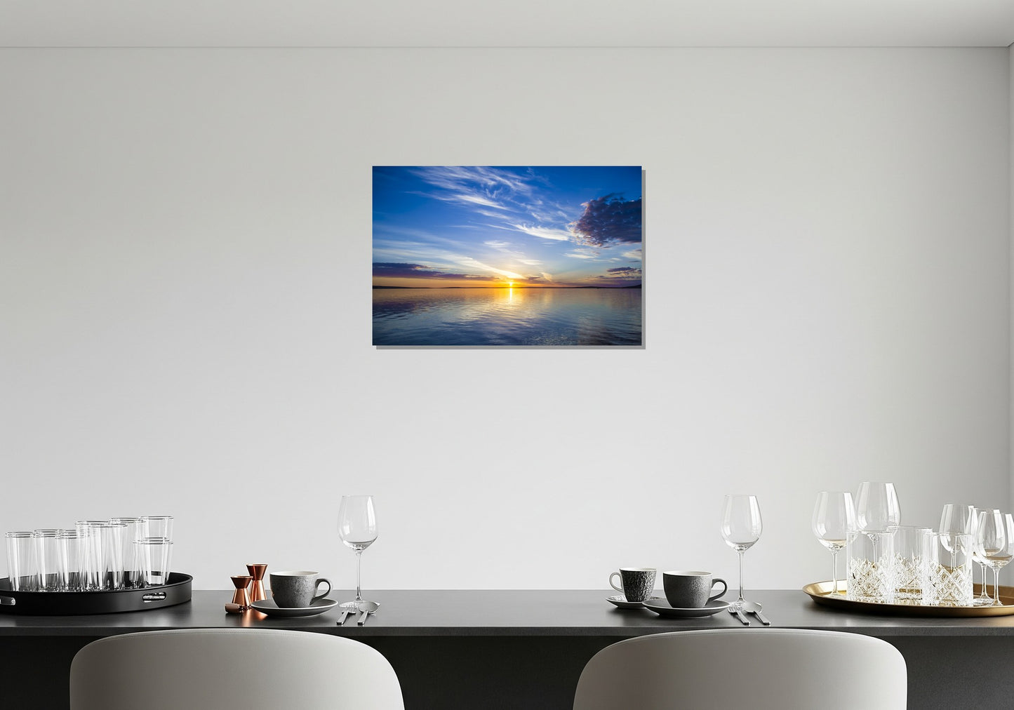 Amanecer sobre el mar