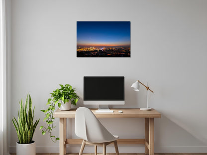 Anochecer en la ciudad