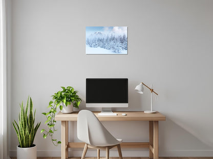 Arboles blanco nieve