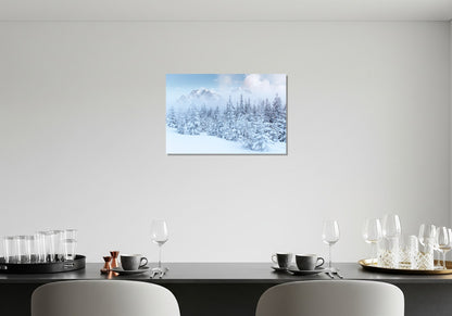 Arboles blanco nieve