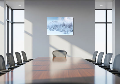 Arboles blanco nieve