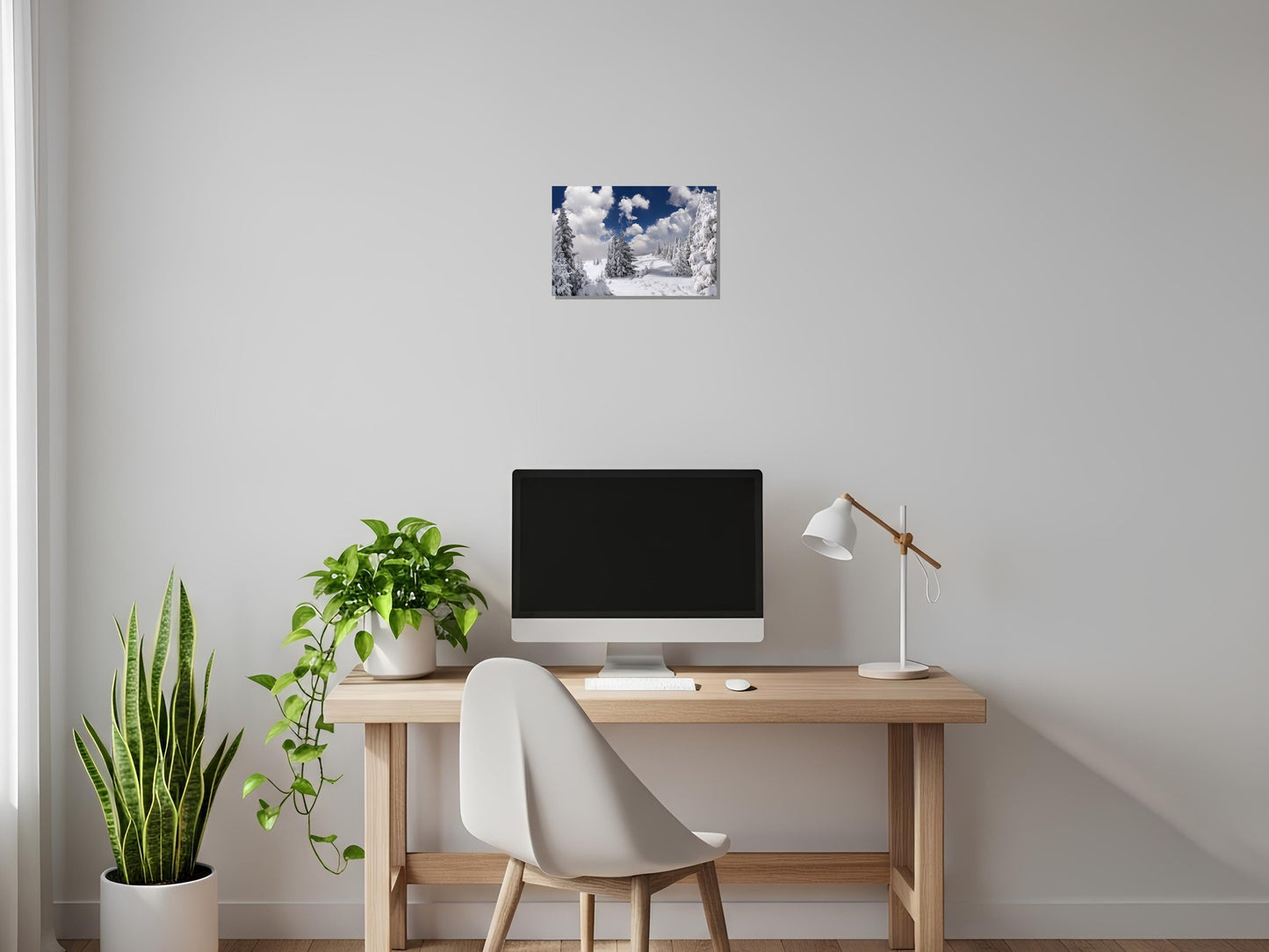 Arboles cubiertos de nieve