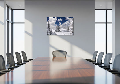 Arboles cubiertos de nieve