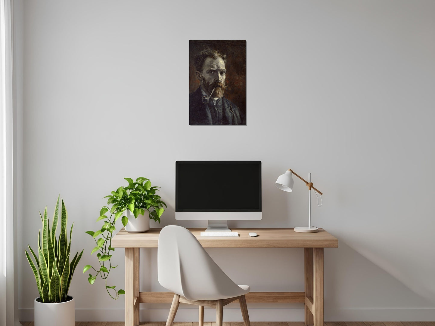 Autorretrato con pipa - Vincent van Gogh