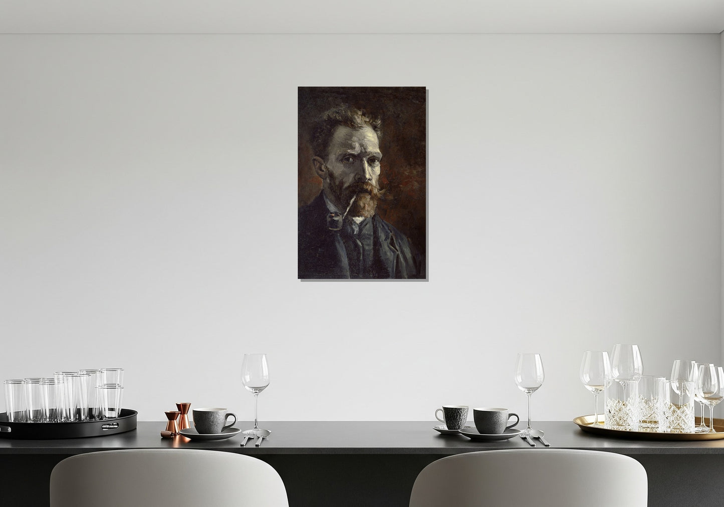 Autorretrato con pipa - Vincent van Gogh