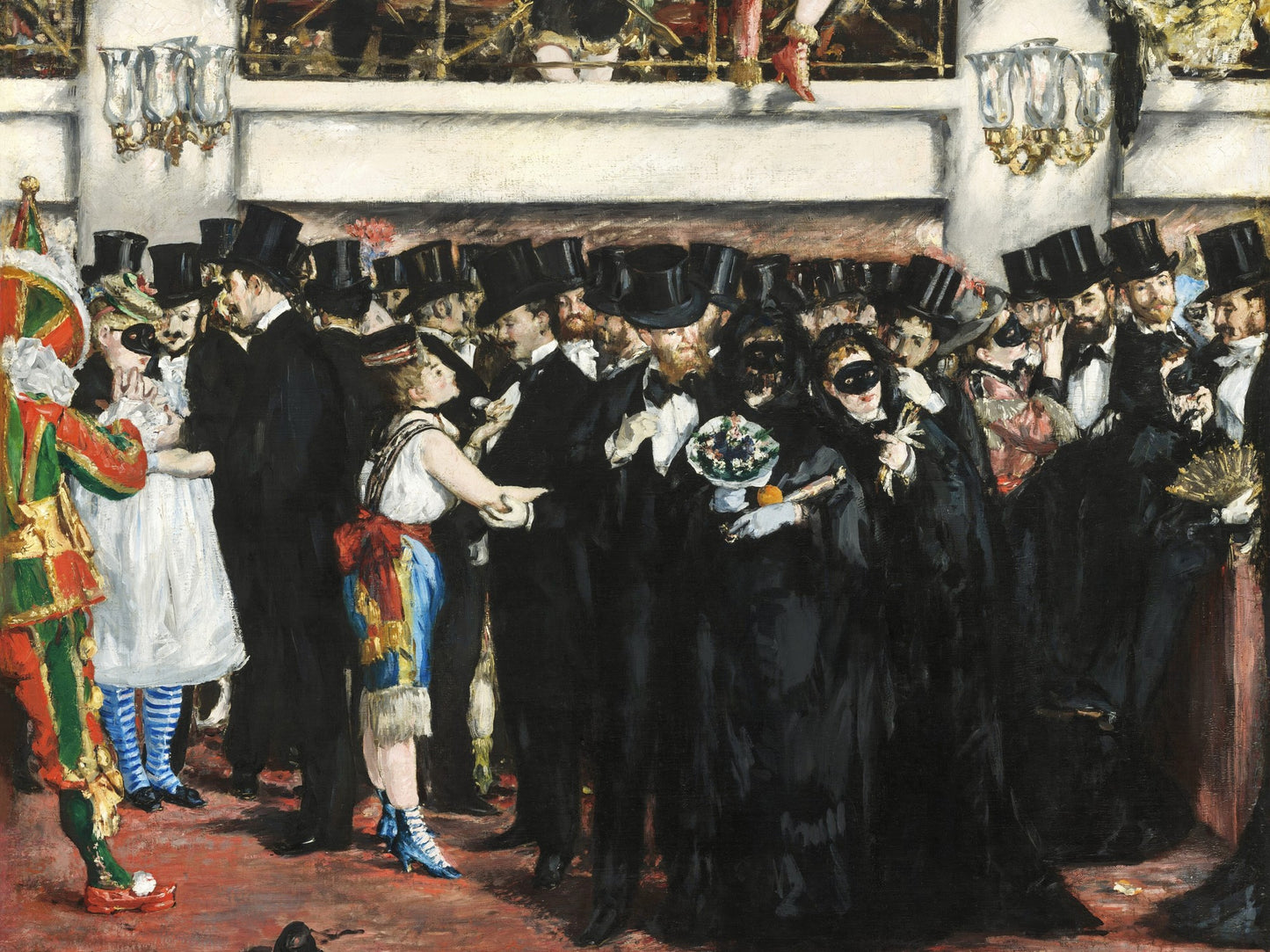 Baile de máscaras en la ópera - Edouard Manet