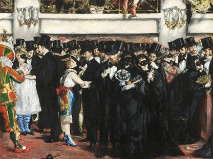 Baile de máscaras en la ópera - Edouard Manet