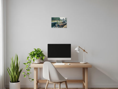 Barcazas en Pontoise - Camille Pissarro
