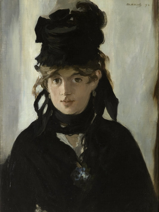 Berthe Morisot con un ramo de violetas - Edouard Manet
