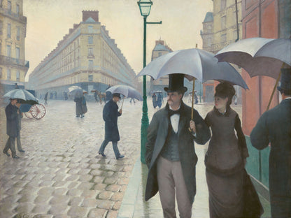 Calle de París bajo la lluvia - Gustave Caillebotte