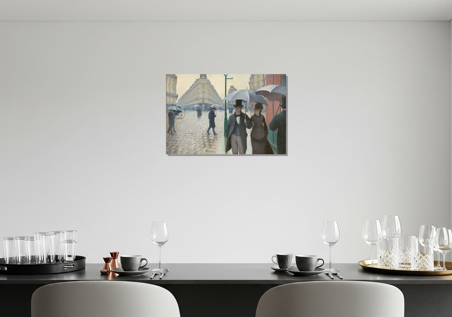 Calle de París bajo la lluvia - Gustave Caillebotte