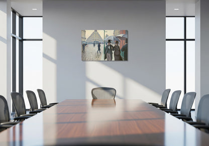 Calle de París bajo la lluvia - Gustave Caillebotte