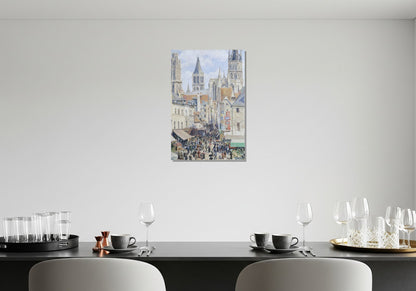 Calle de comestibles, Rouen - Camille Pissarro