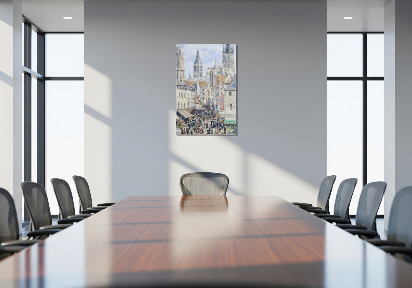 Calle de comestibles, Rouen - Camille Pissarro