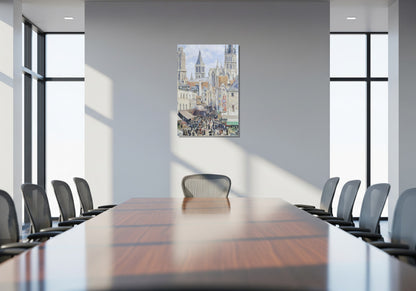 Calle de comestibles, Rouen - Camille Pissarro