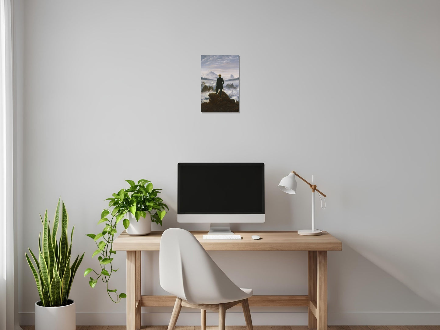 Caminante sobre el mar de niebla - Caspar David Friedrich