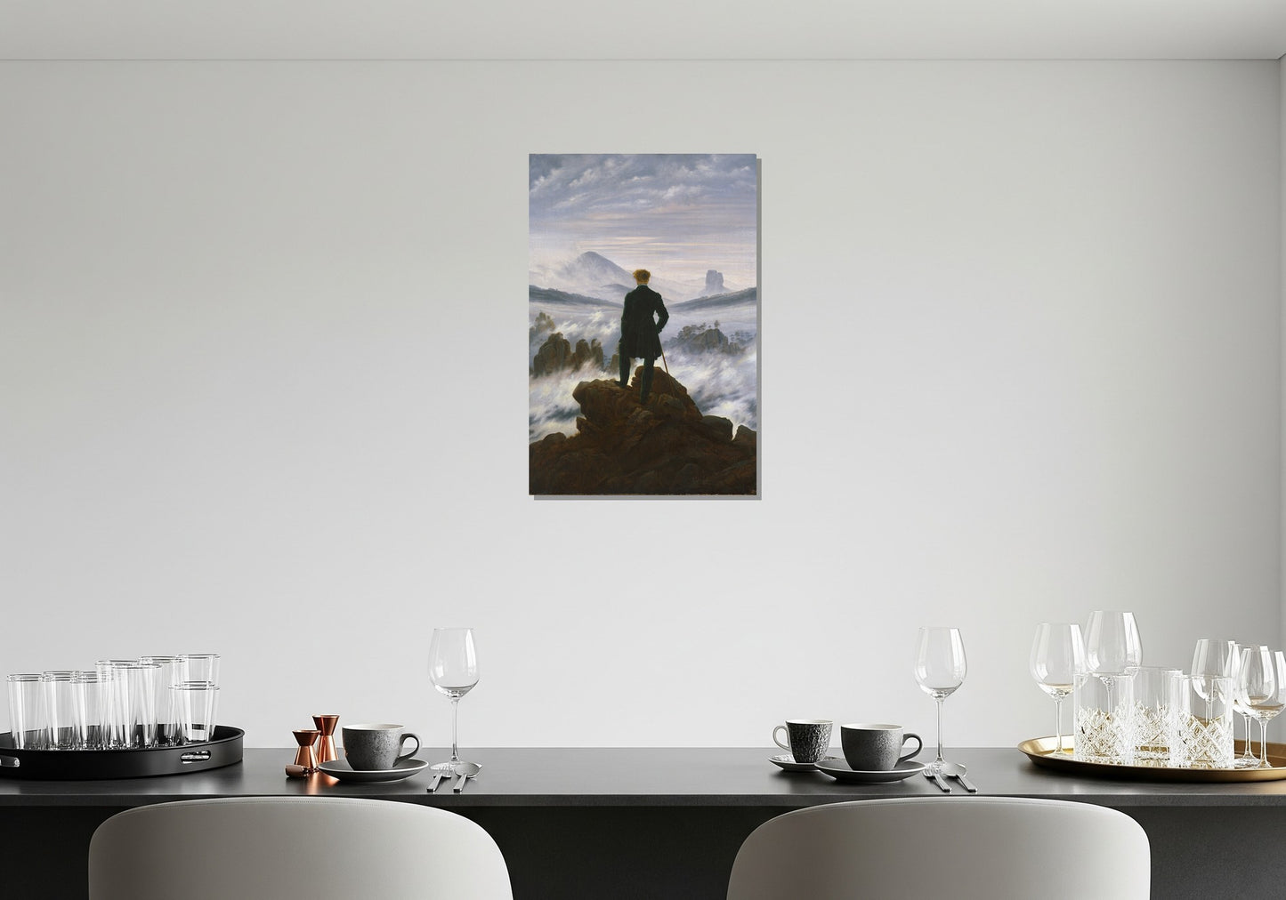 Caminante sobre el mar de niebla - Caspar David Friedrich