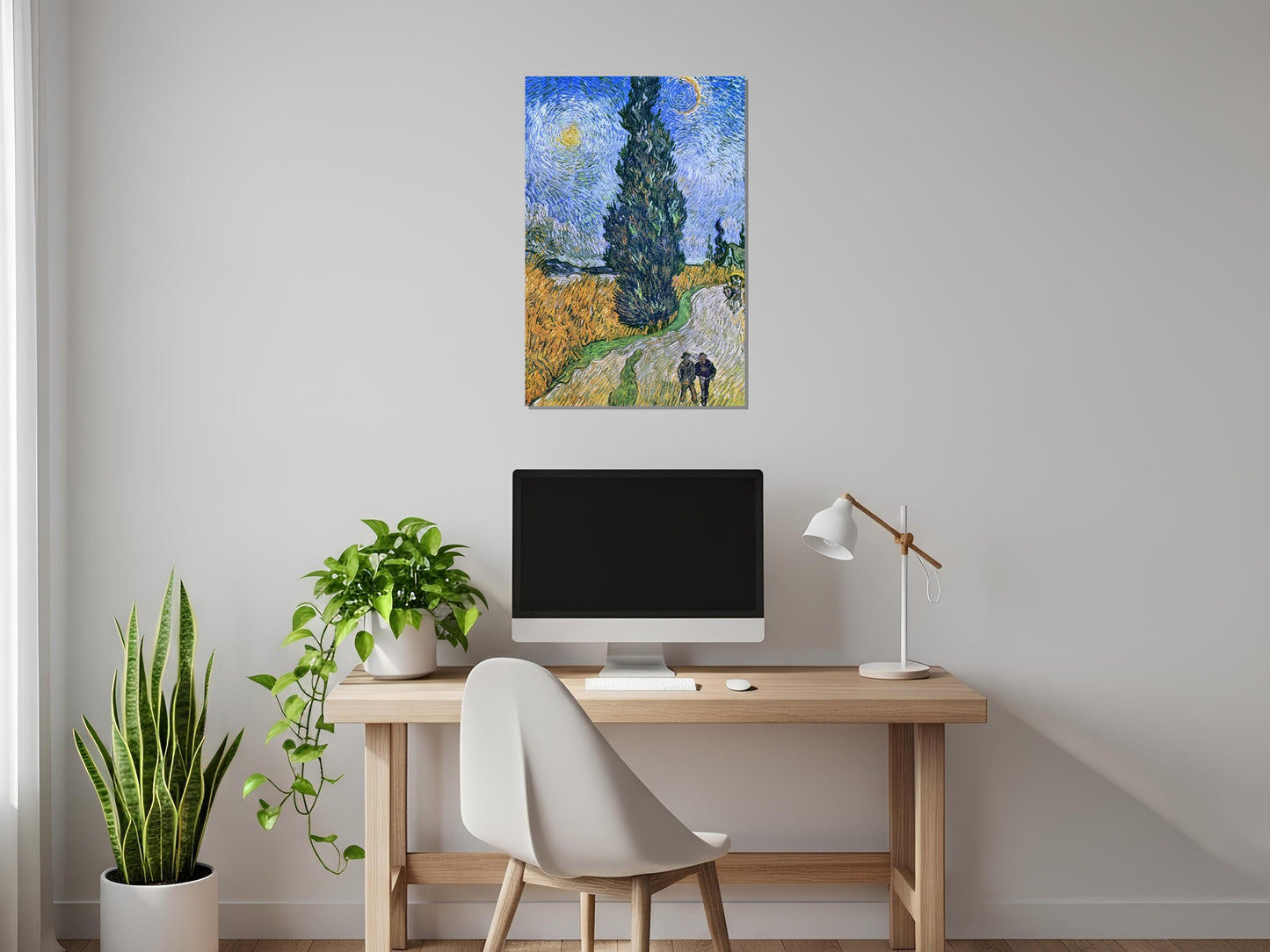 Camino con ciprés y estrella - Vincent van Gogh