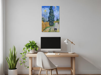 Camino con ciprés y estrella - Vincent van Gogh