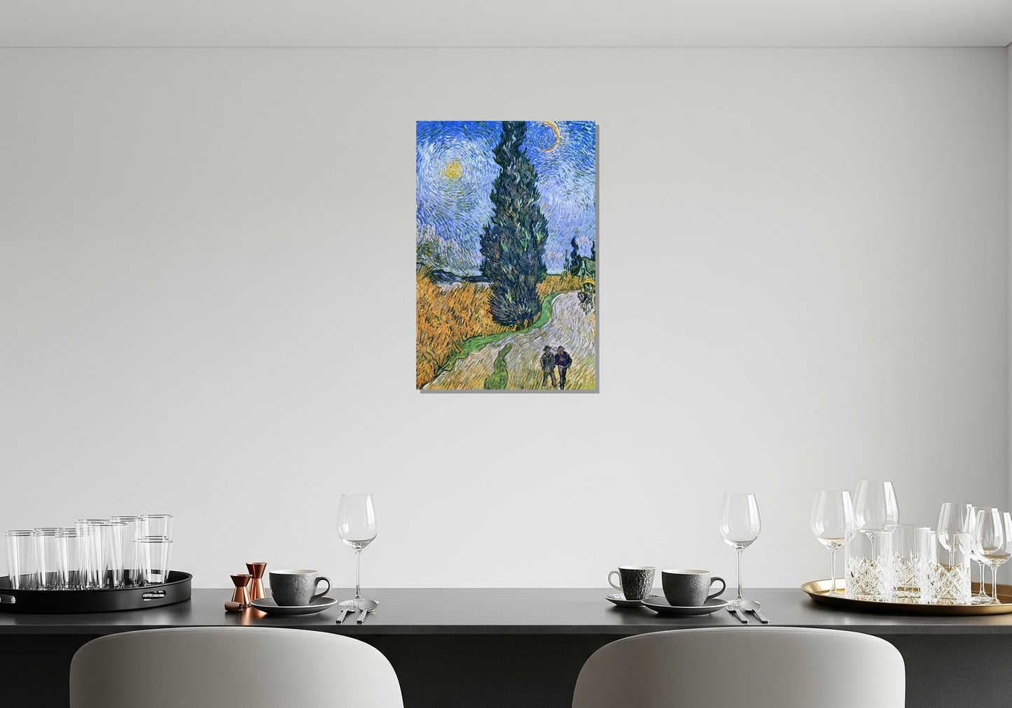 Camino con ciprés y estrella - Vincent van Gogh