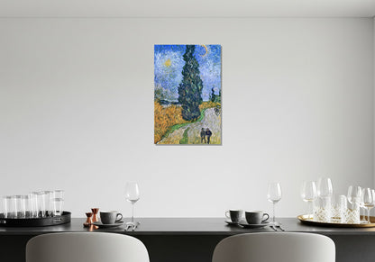 Camino con ciprés y estrella - Vincent van Gogh