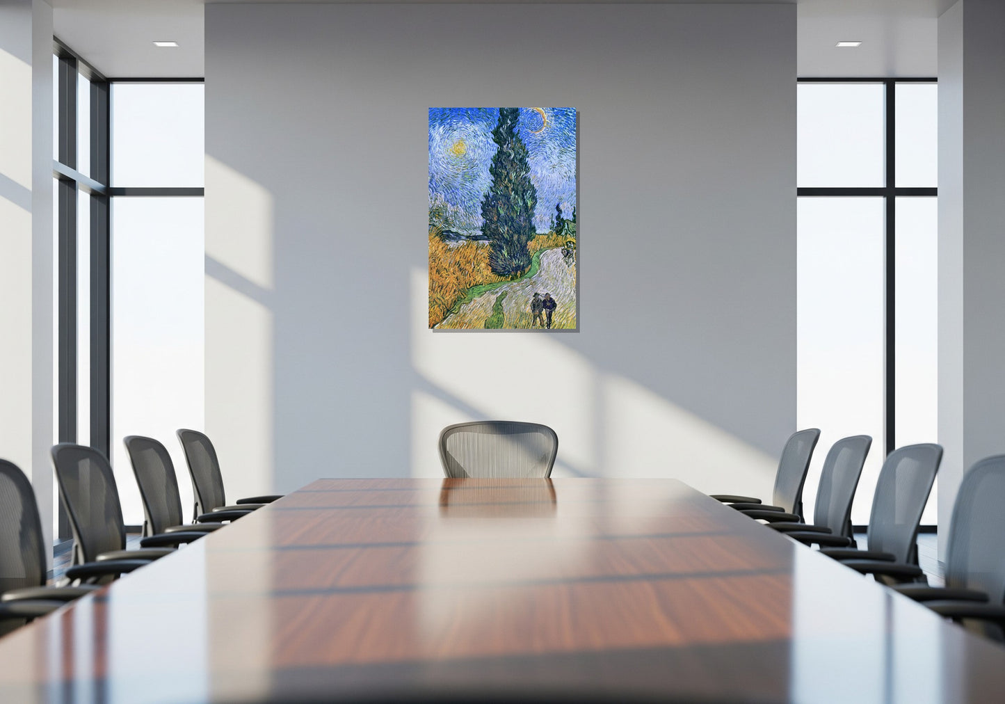 Camino con ciprés y estrella - Vincent van Gogh