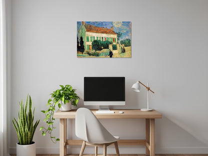 Casa blanca en la noche - Vincent van Gogh