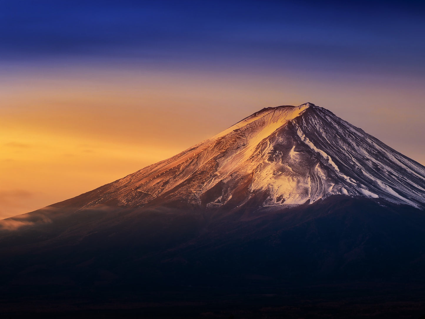 Cielo en el monte Fuji