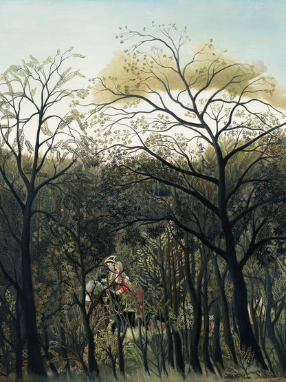 Cita en el bosque - Henri Rousseau