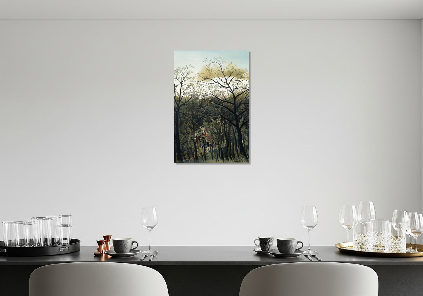 Cita en el bosque - Henri Rousseau