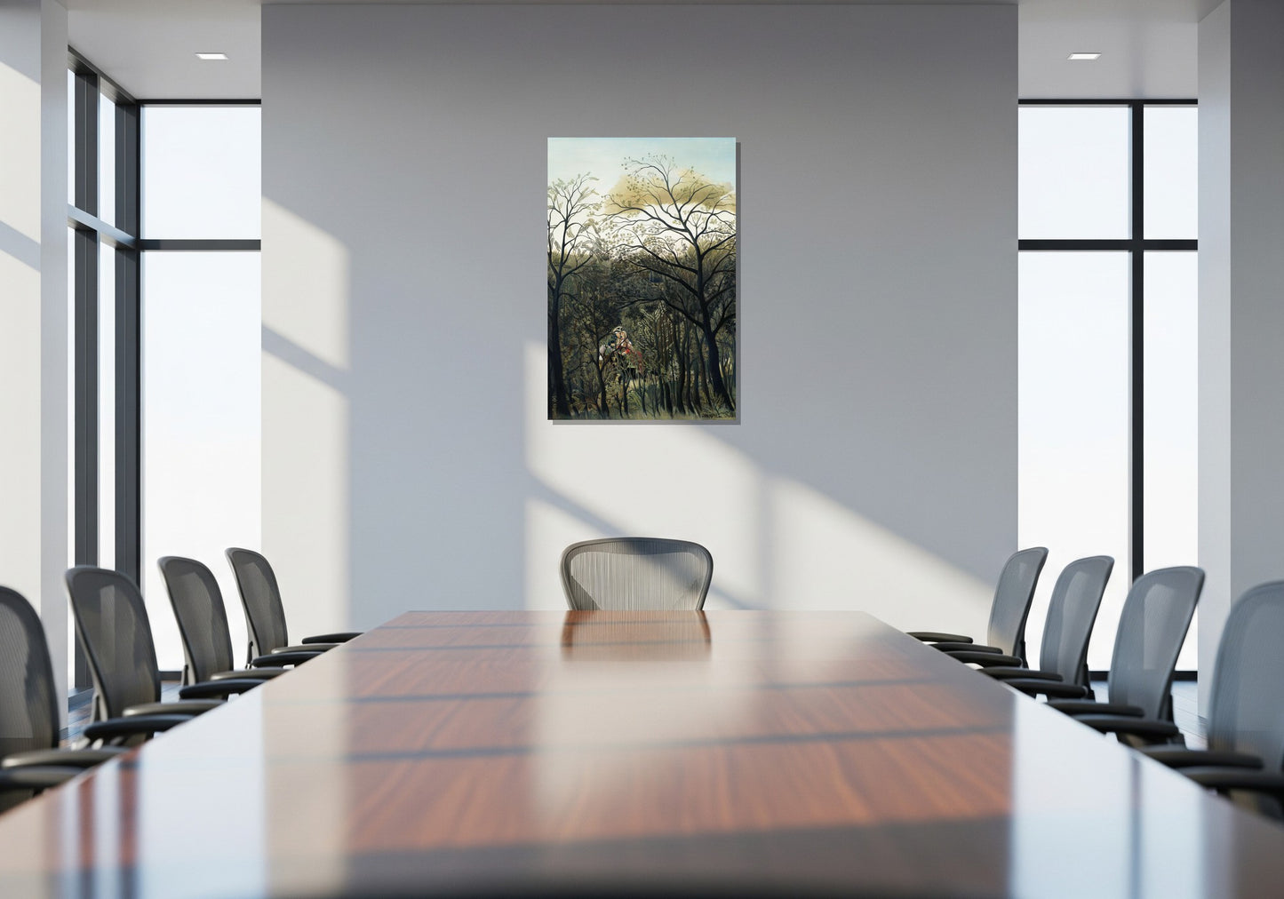 Cita en el bosque - Henri Rousseau