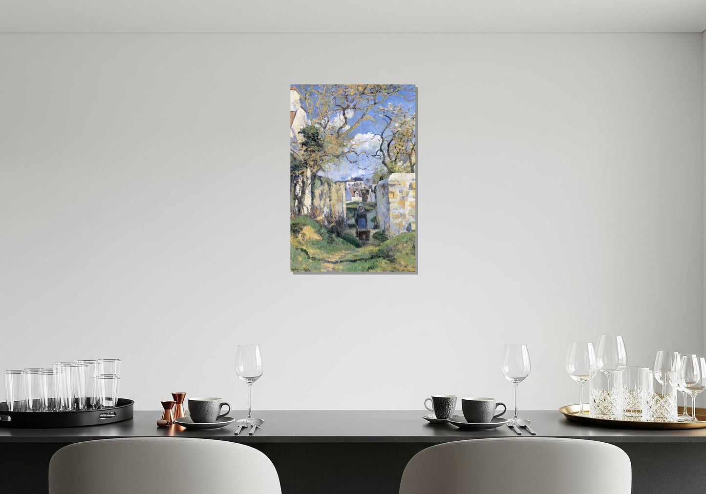 Colina del Hermitage, Pontoise - Camille Pissarro