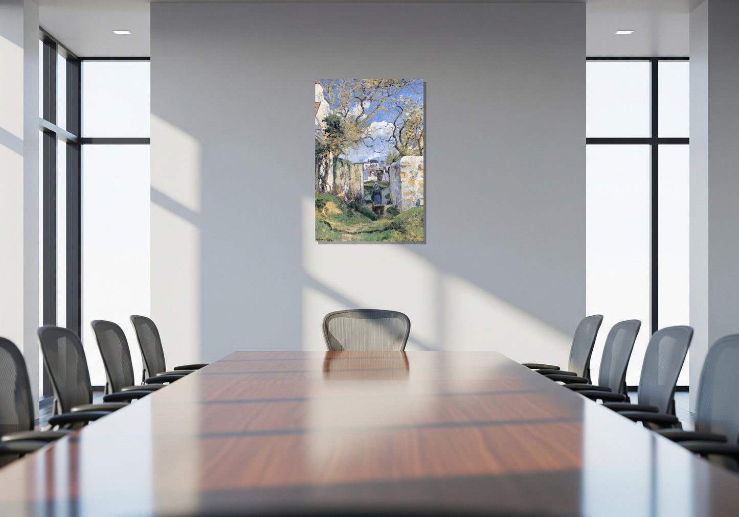 Colina del Hermitage, Pontoise - Camille Pissarro