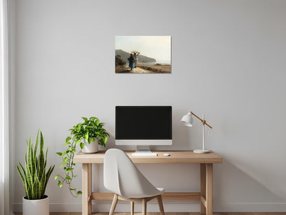 Dos mujeres conversando a orillas del mar, Saint Thomas - Camille Pissarro