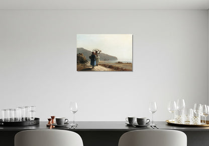 Dos mujeres conversando a orillas del mar, Saint Thomas - Camille Pissarro