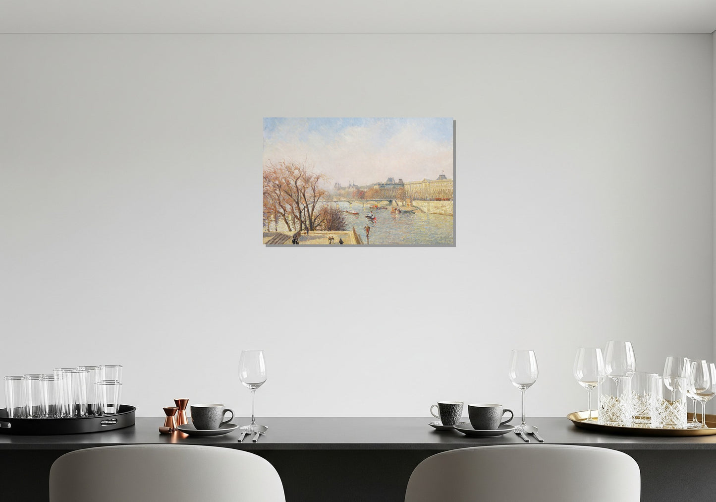 El Louvre y el Sena desde el Pont Neuf - Camille Pissarro