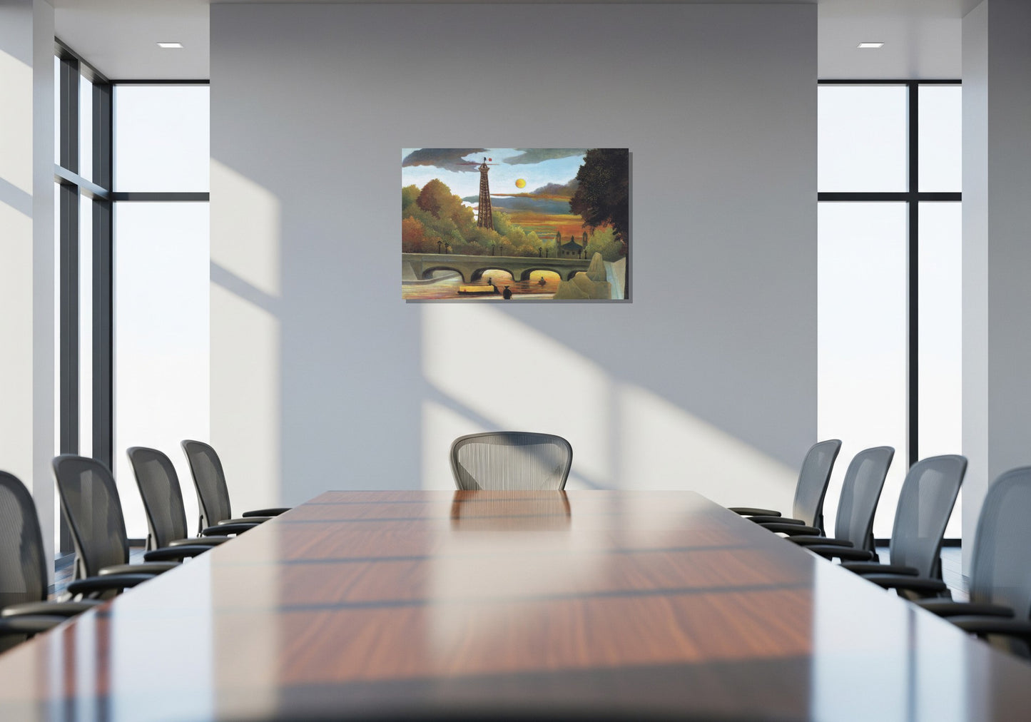 El Sena y Torre Eiffel al atardecer - Henri Rousseau